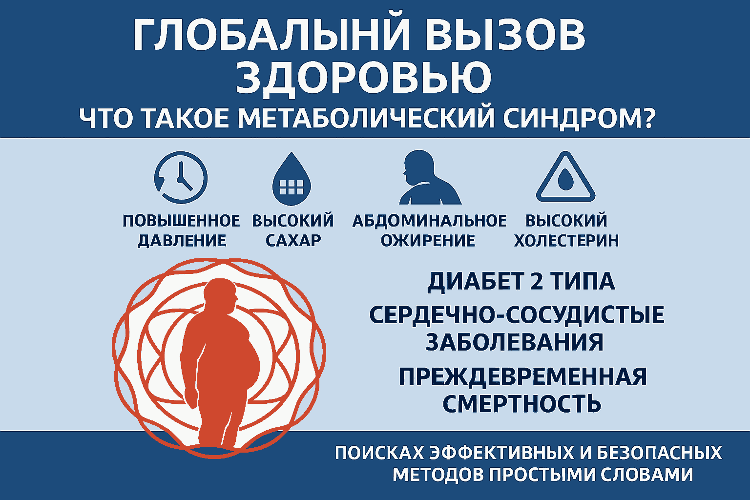 Метаболический синдром — глобальный вызов здоровью XXI века Что такое метаболический синдром — симптомы и последствия для здоровья